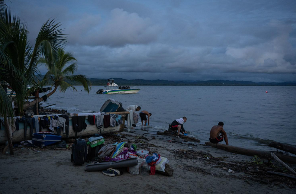 Nightfall on the beach in Necocli