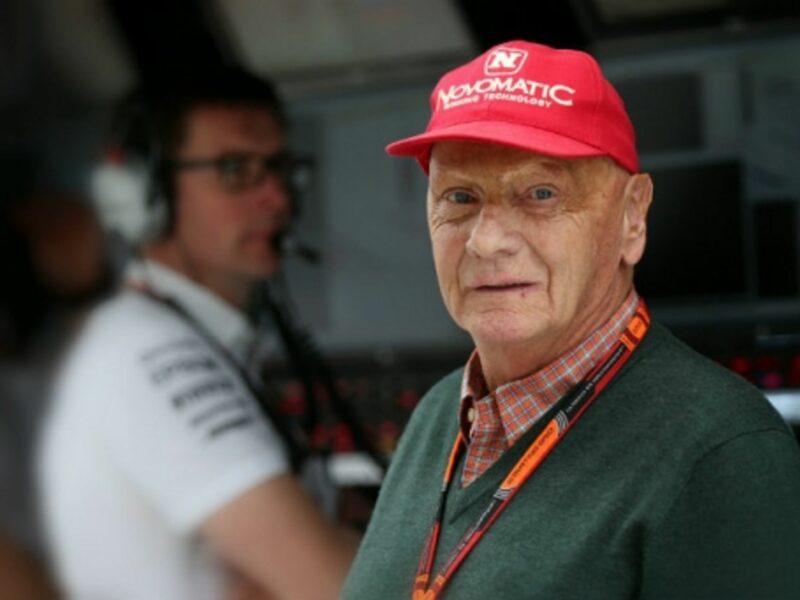 Niki Lauda last year at the Russian Grand Prix in Sochi