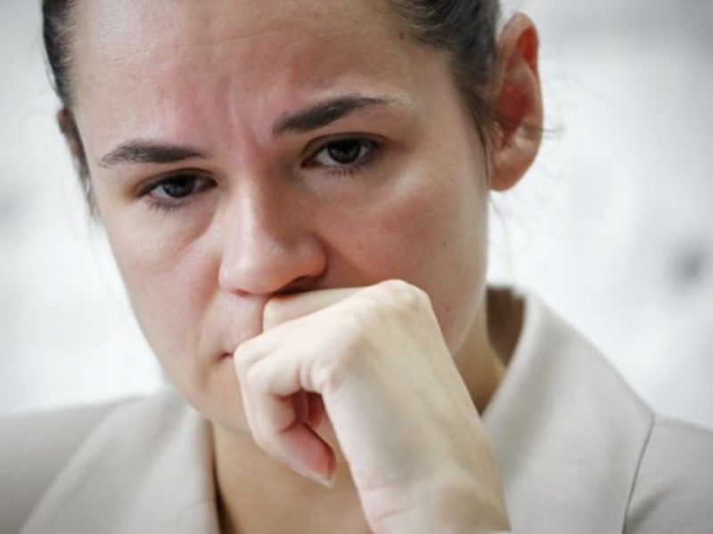 No choice but to flee to neighboring Lithuania for Svetlana Tikhanovskaya