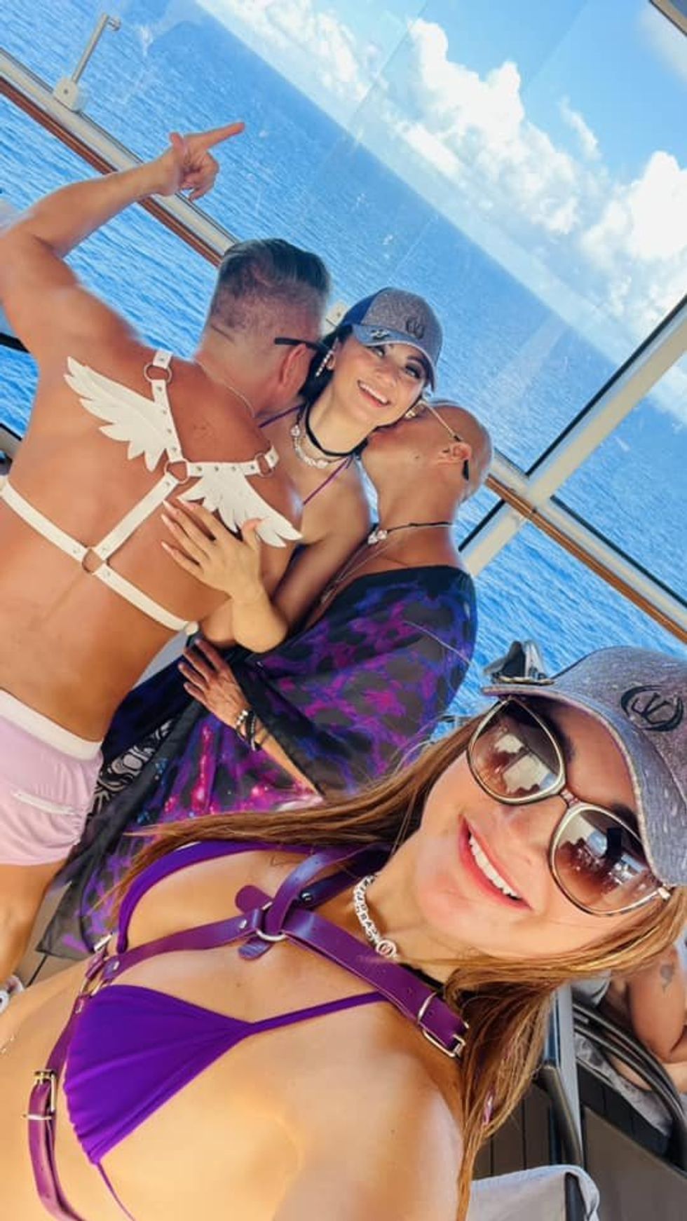 Nov. 15, 2022 Facebook post by Luxury Lifestyle Vacations of customers of the “bliss cruise” package.