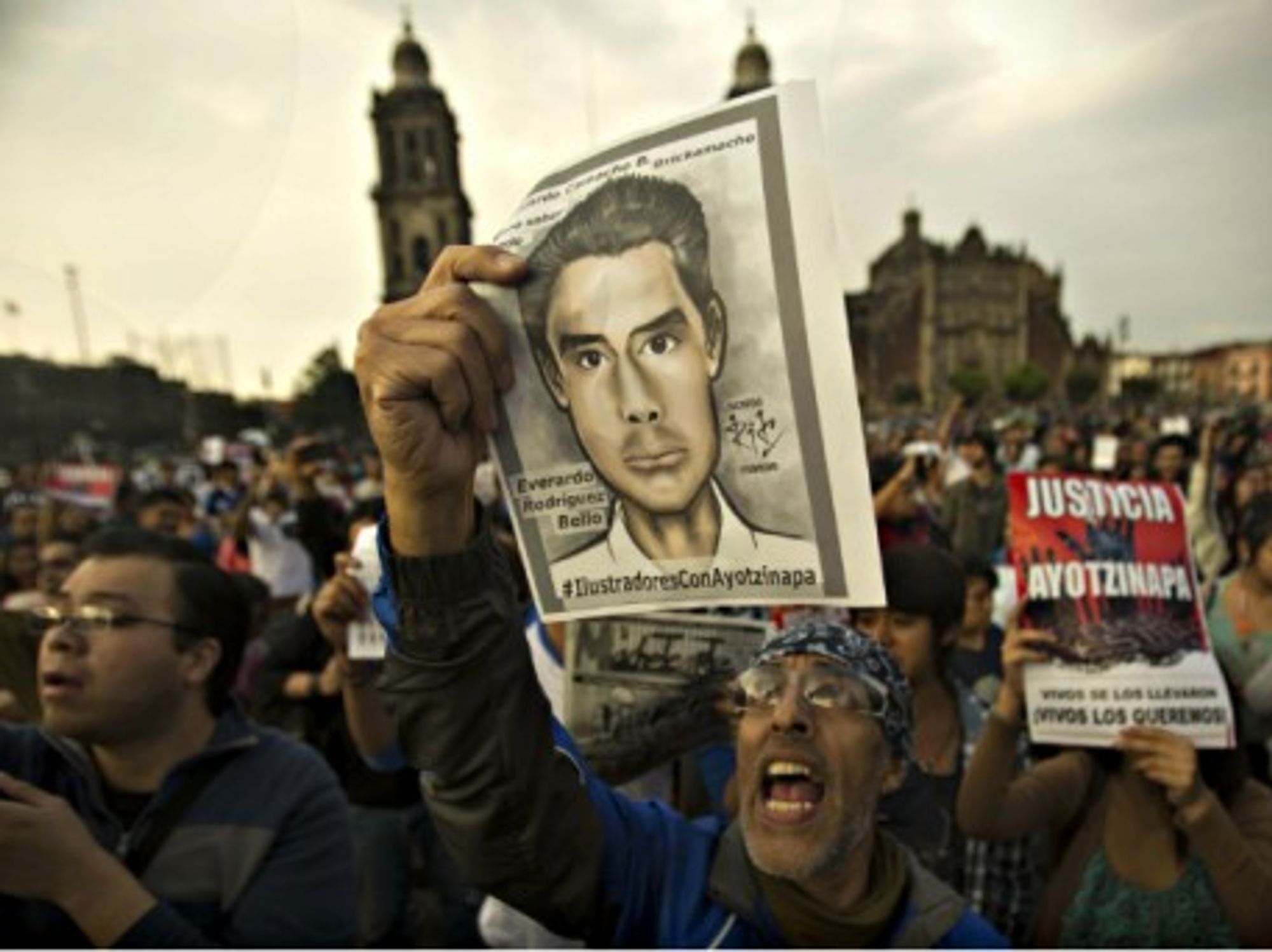 Nov. 9 protests in Mexico's Zocalo square
