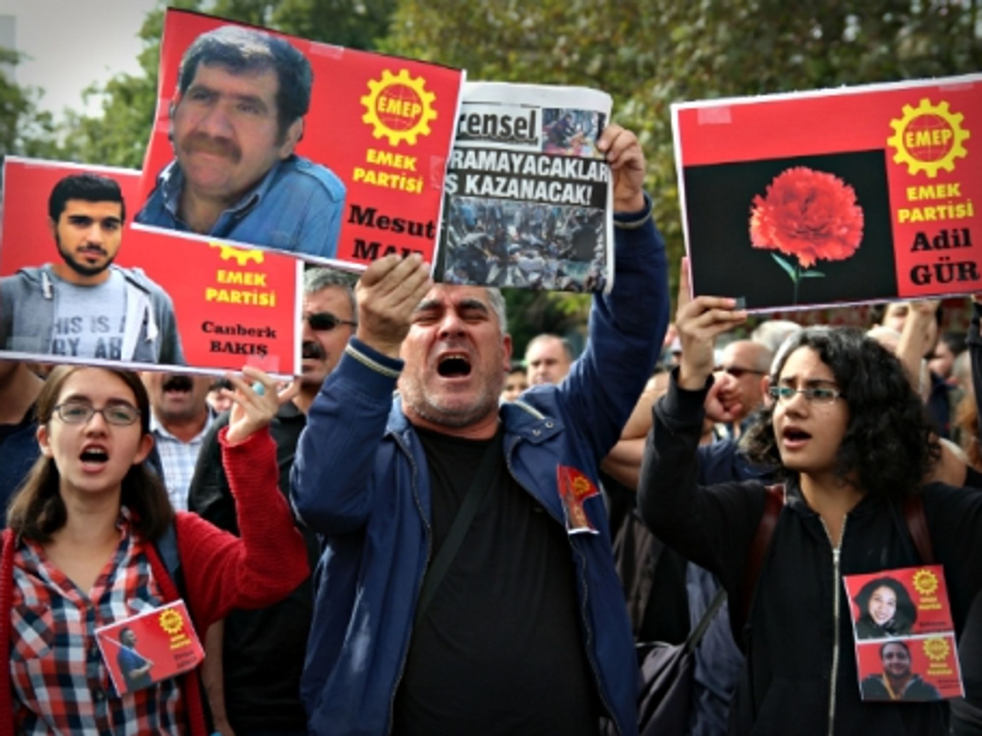Oct. 11 commemoration walk for the victims of Saturday's bombings in Ankara