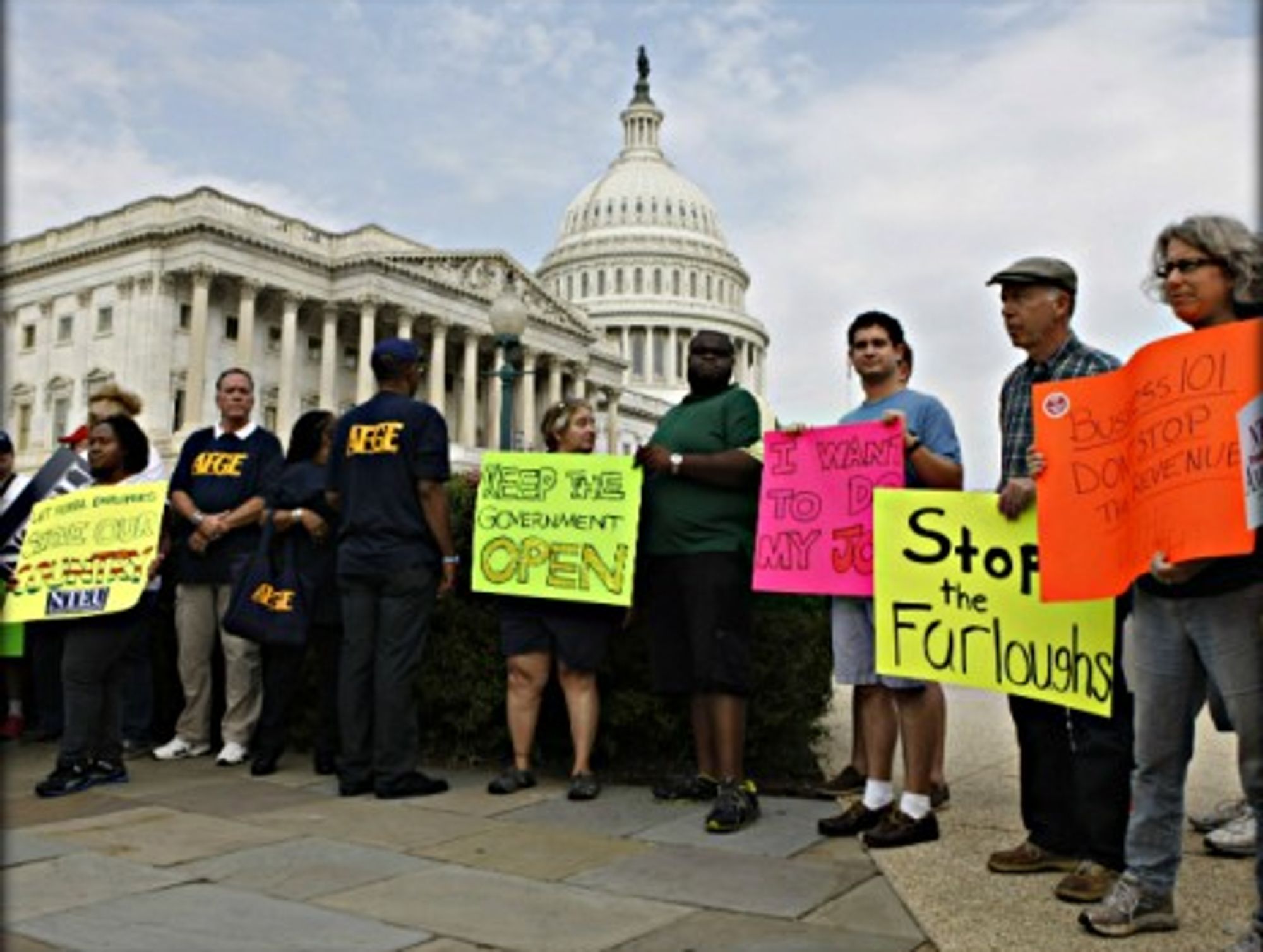 Oct. 4 protest outside the U.S. Capitol in Washington D.C.