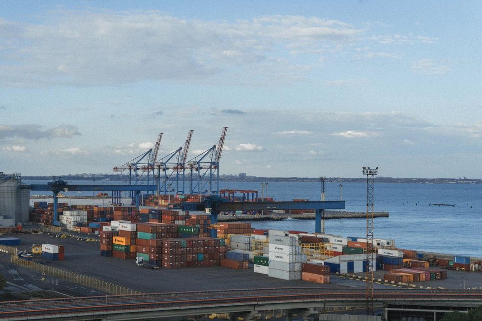 Odessa harbor before invasion of Ukraine