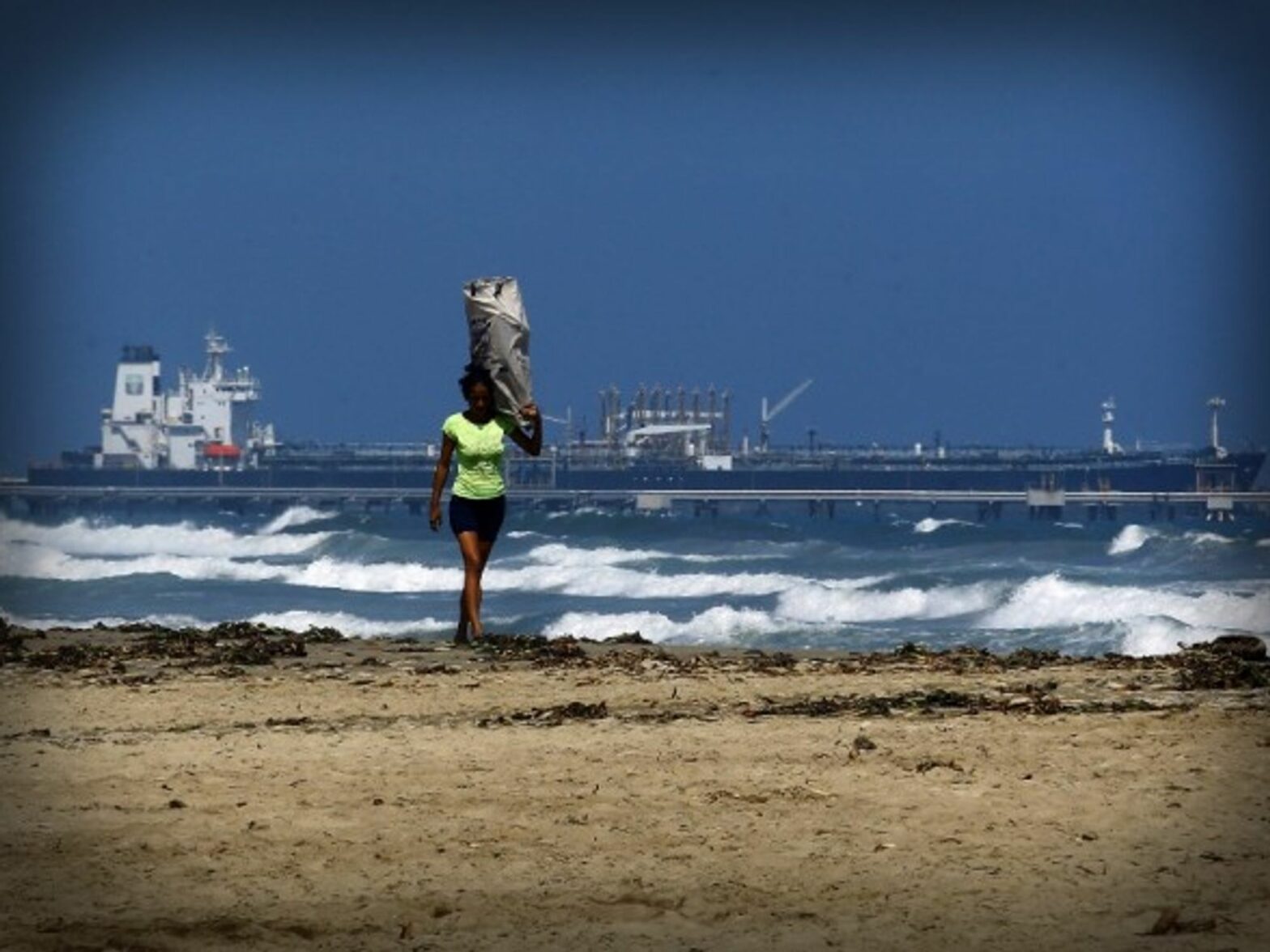 Oil tanker off the Venezuelan coast