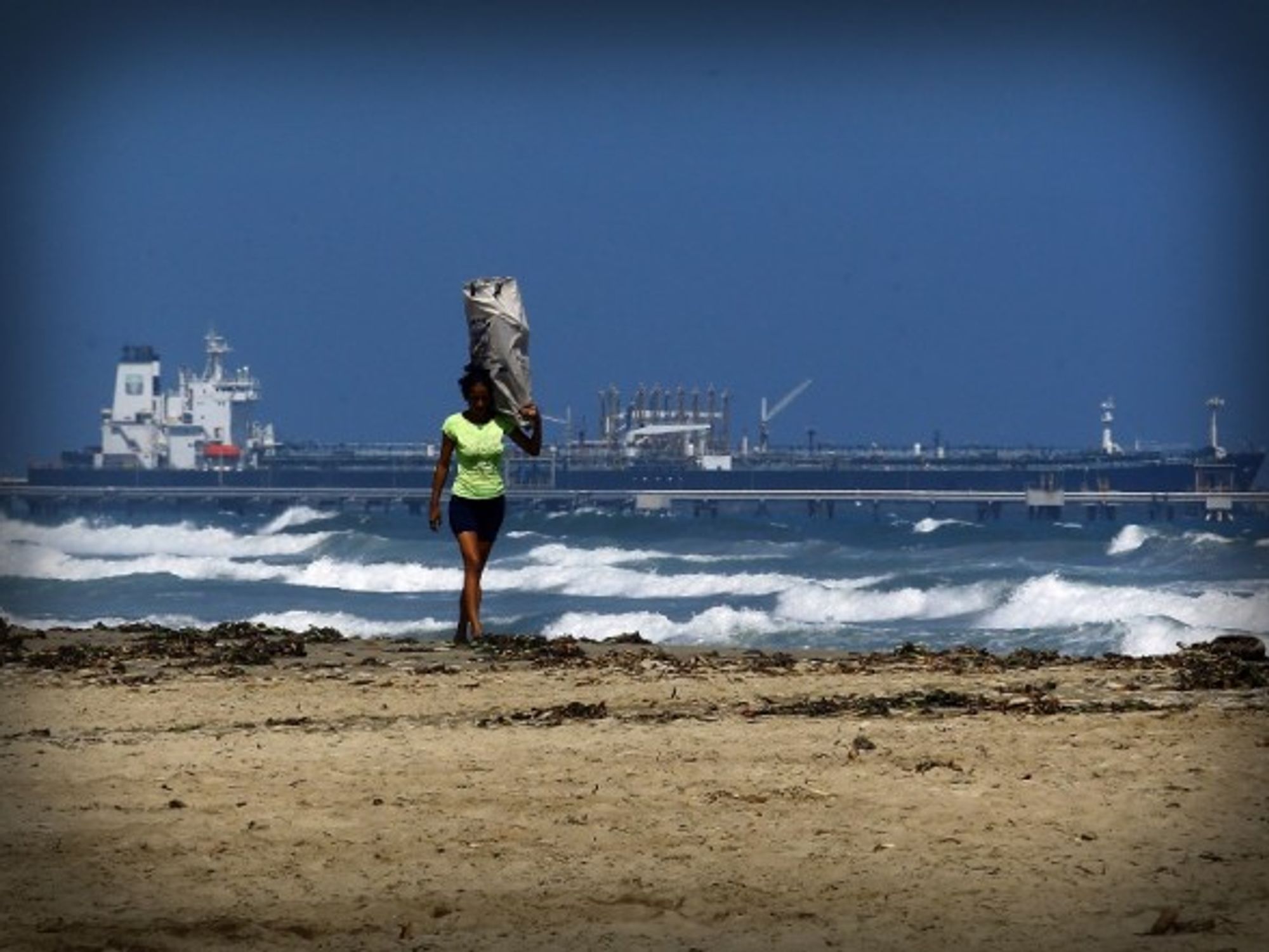 Oil tanker off the Venezuelan coast