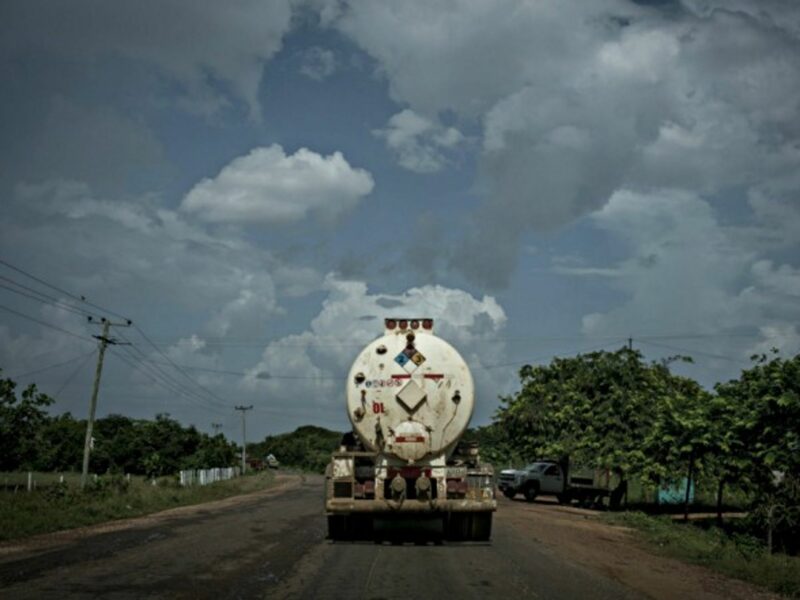 Oil truck in Zuata, Venezuela