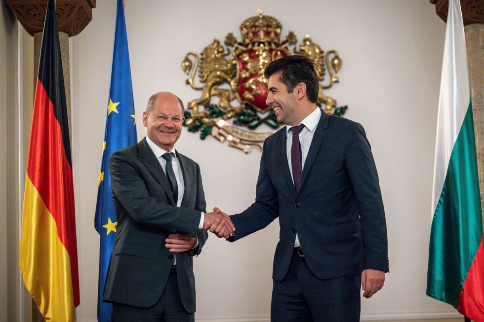 Olaf Scholz and Kiril Petkov