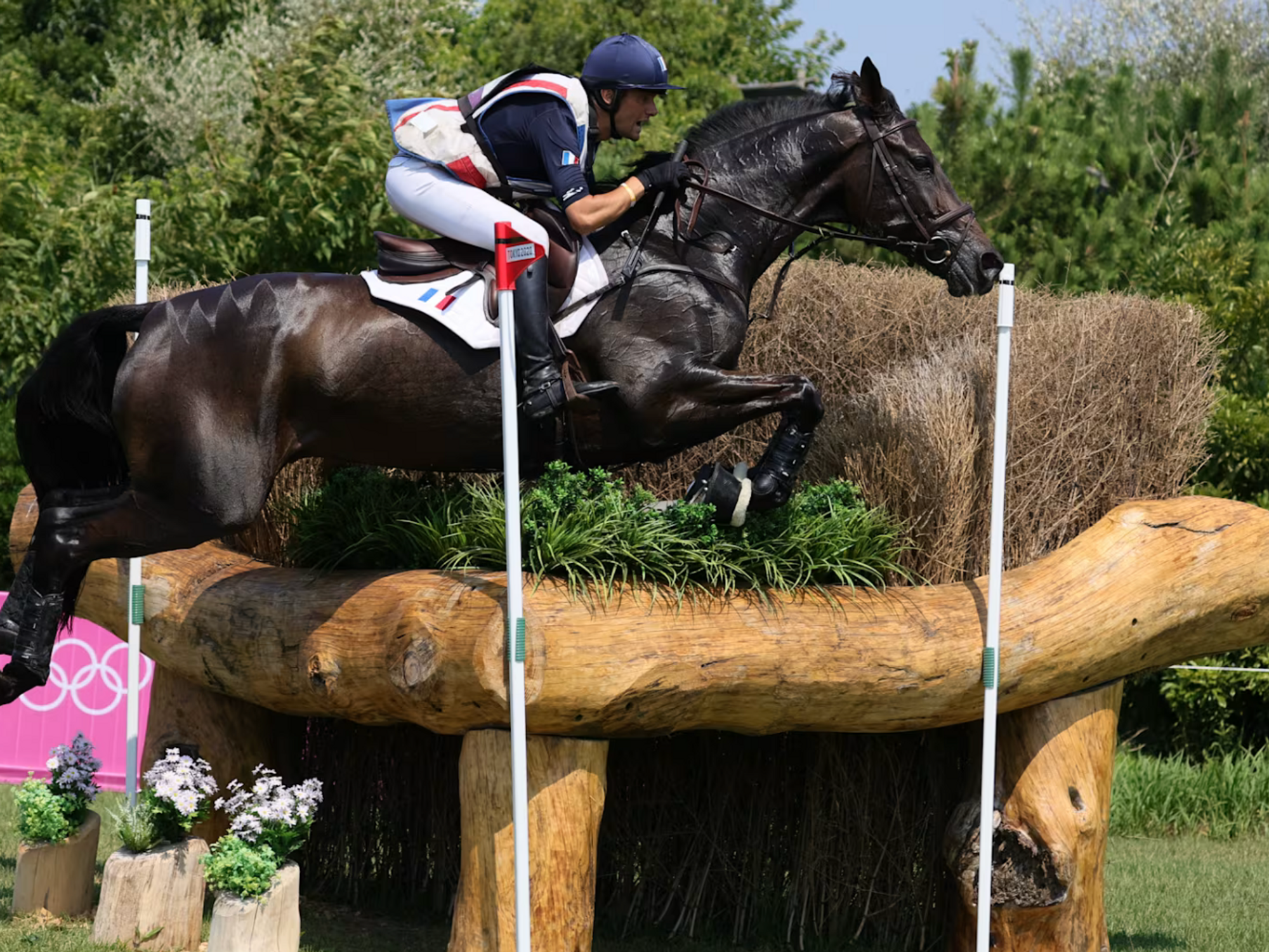 Olympic horse jumping.​