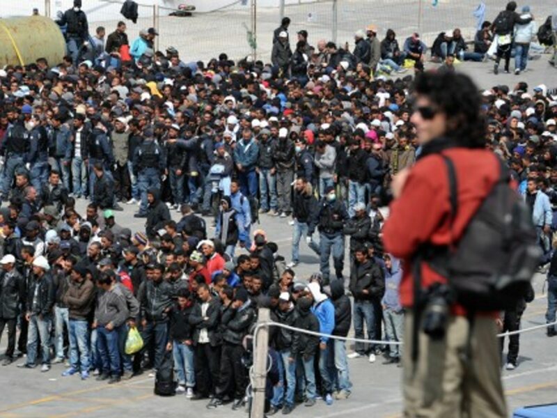 On Lampedusa island