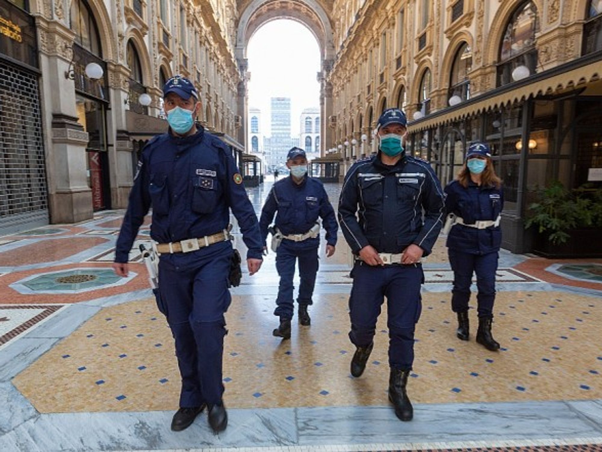 On patrol in Milan, April 23