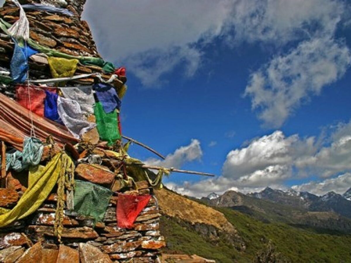 On the Druk Path Trek between Timphu and Paro in Bhutan