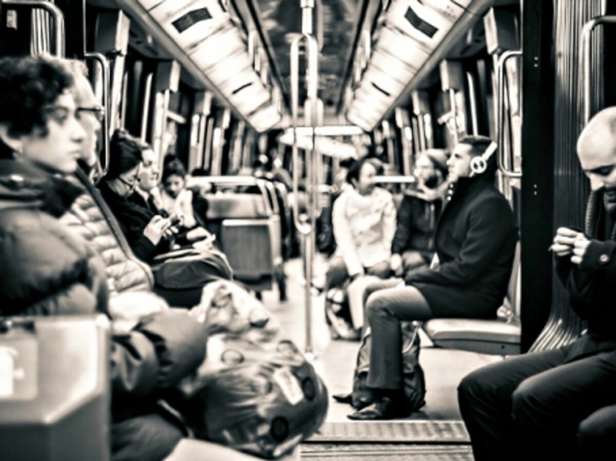 On the Paris Metro