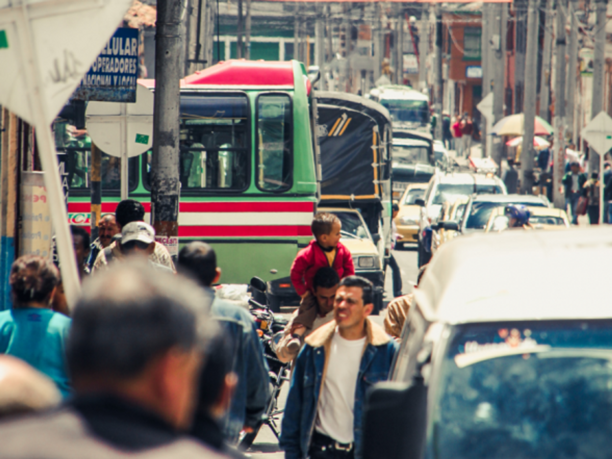 On the streets of Bogota