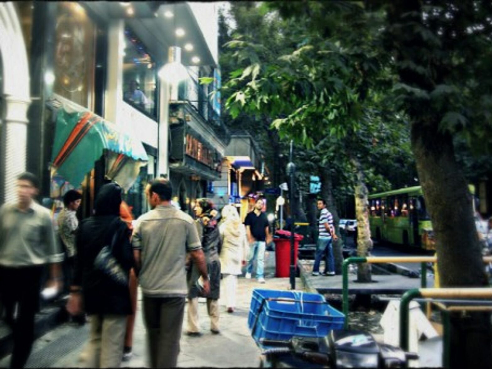 On Valiasr Street, Tehran's longest avenue.