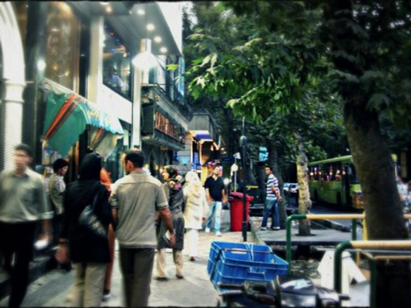 On Valiasr Street, Tehran's longest avenue.