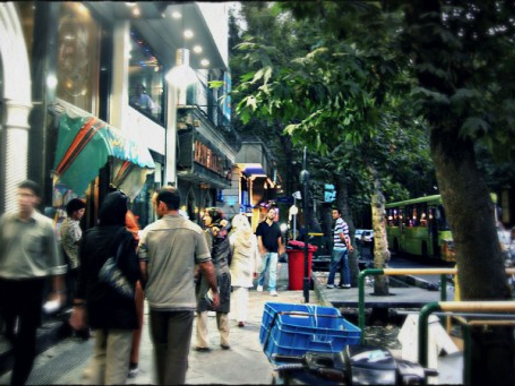 On Valiasr Street, Tehran's longest avenue.
