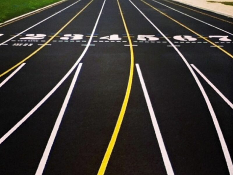 On your mark...what a clean track looks like