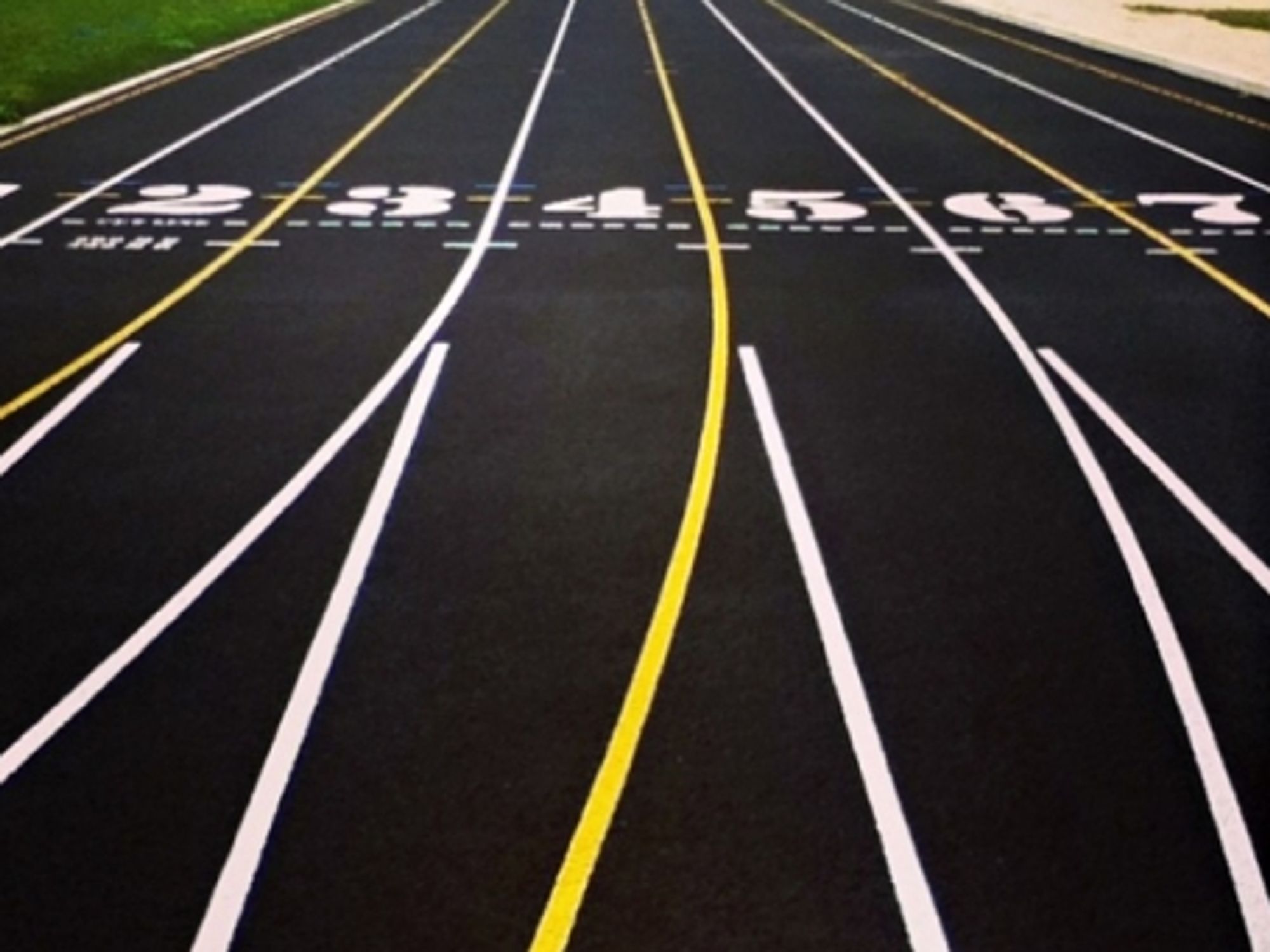 On your mark...what a clean track looks like