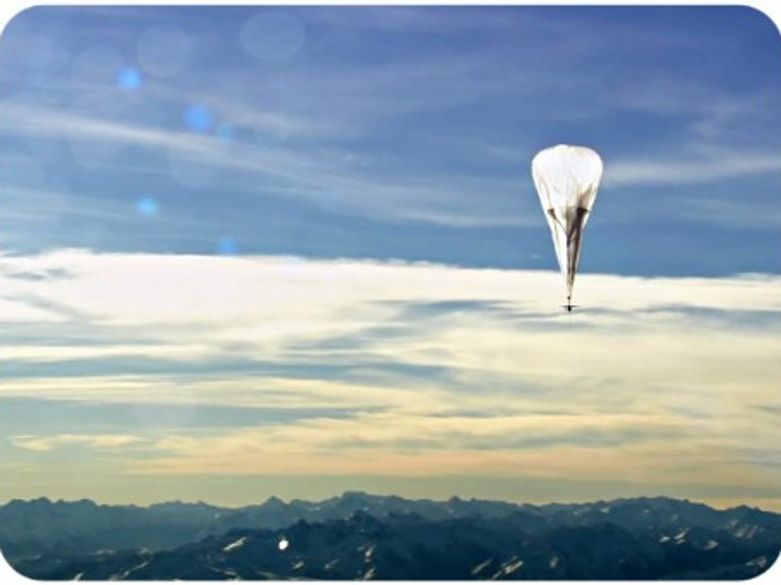 One of Google's Project Loon balloons