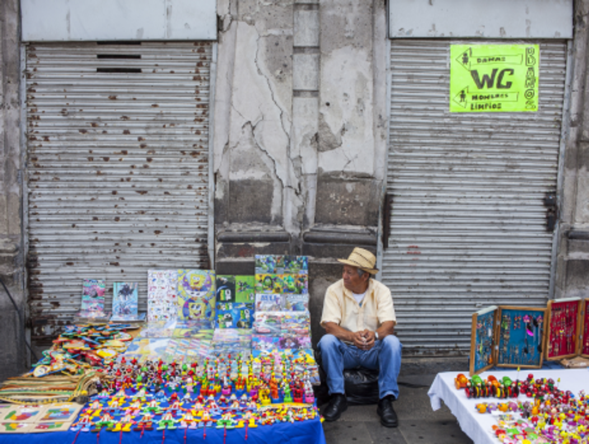 Open markets in Mexico City