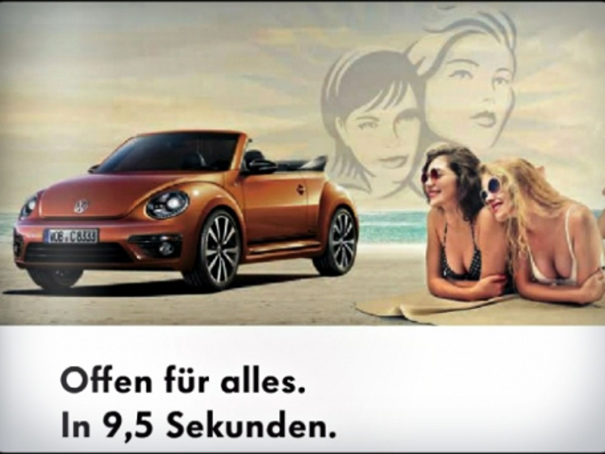 "Open to all," reads this Volkswagen ad targeting lesbian couples.
