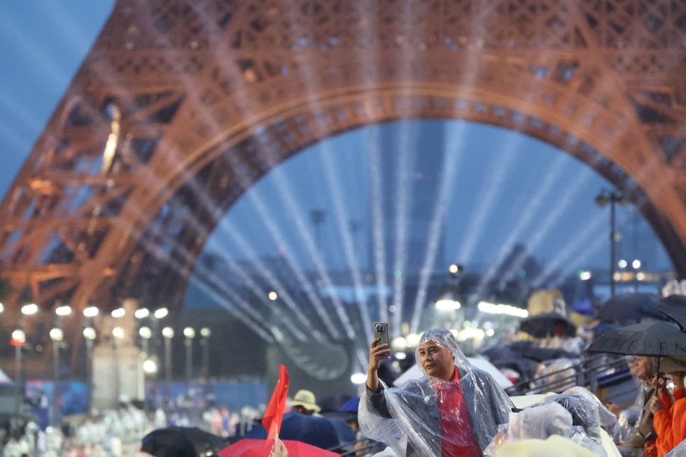Opening Ceremony of the Paris 2024 Olympic Games at the Trocadero Stadium in Paris, France.