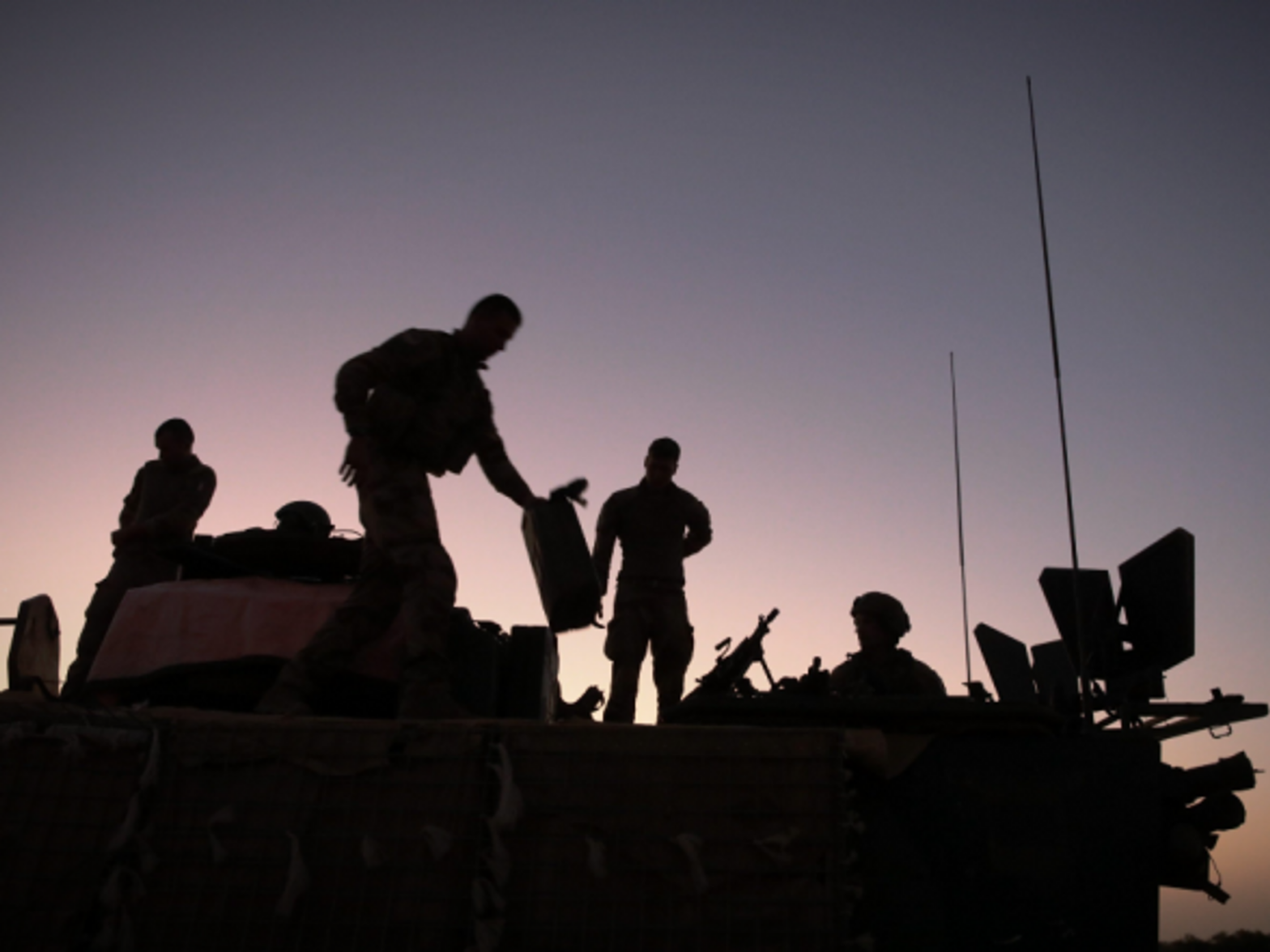Operation Barkhane soldiers in action.