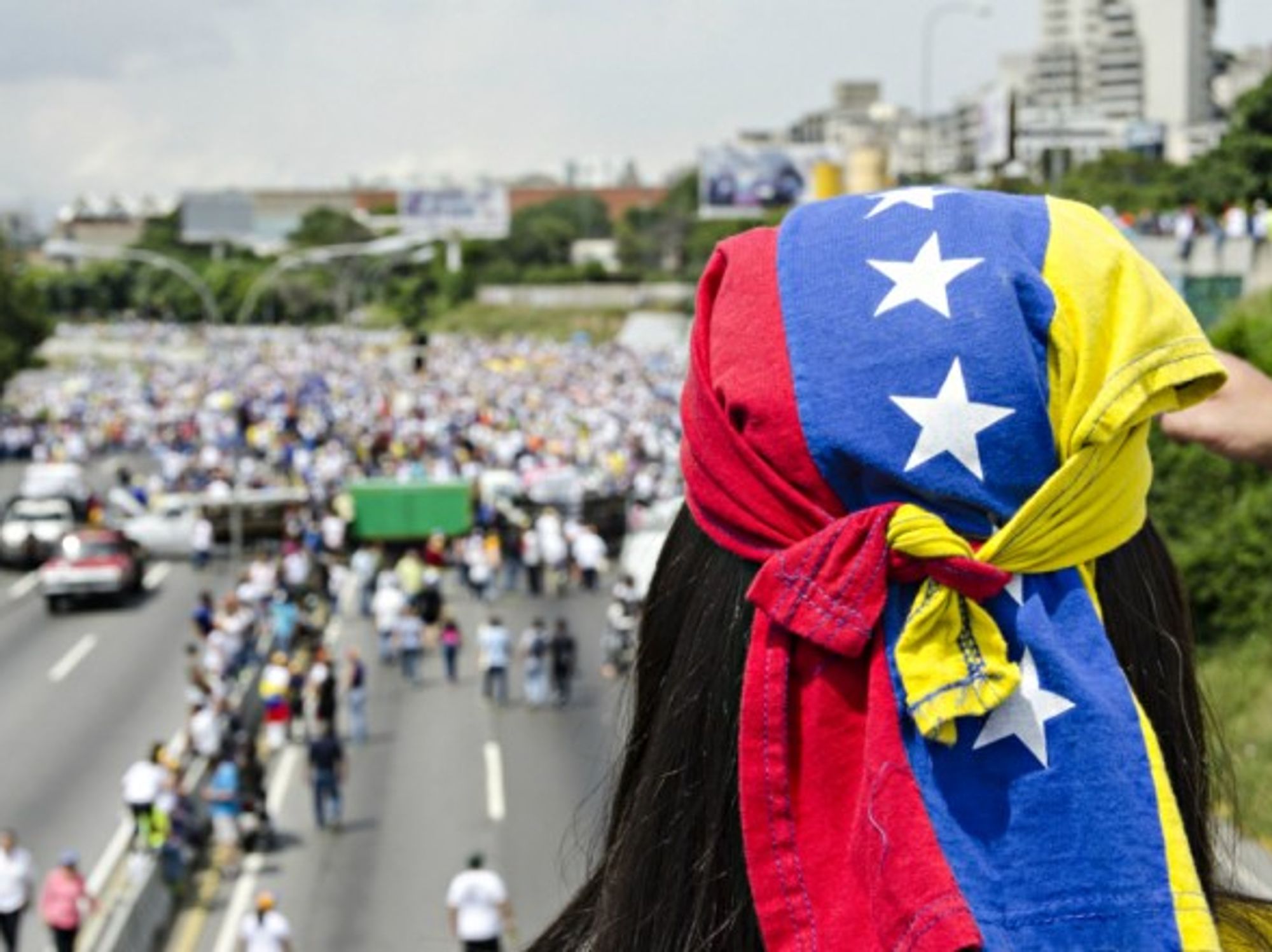 Opposition protest in Caracas, Venezuela
