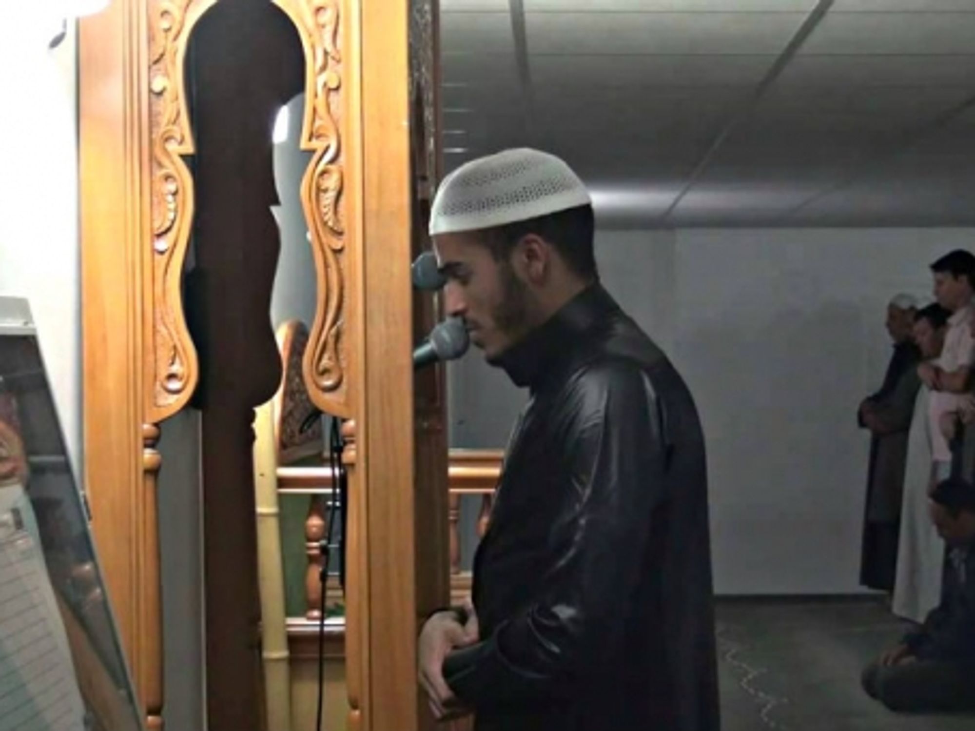 Osama Khallouf leads prayers