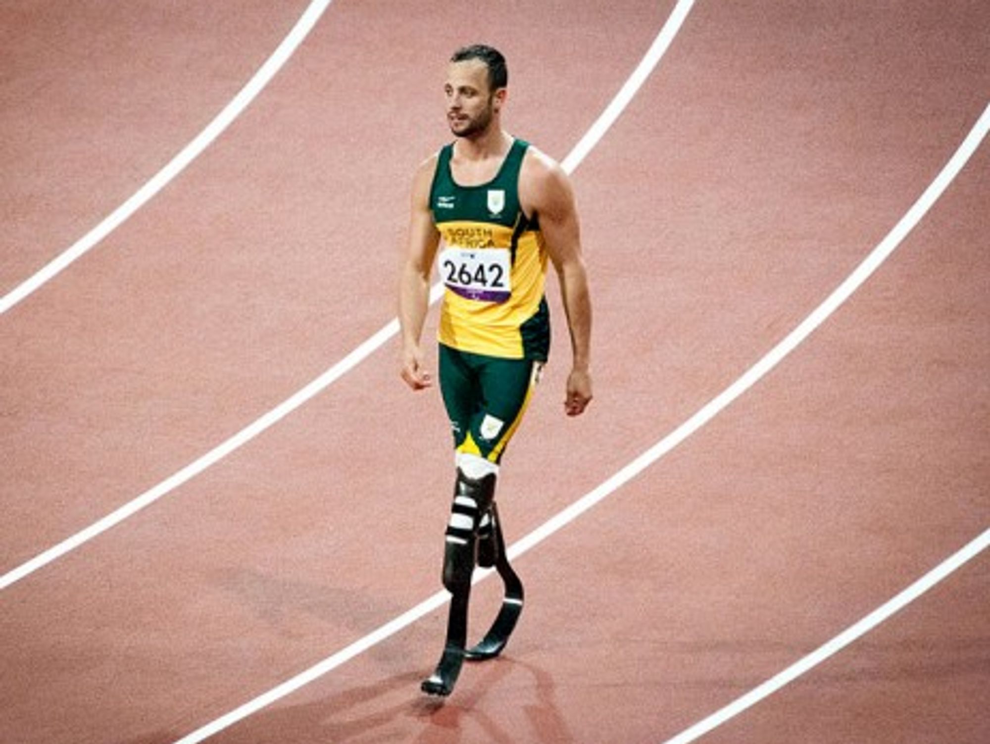 Oscar Pistorius at the 2012 London Paralympics