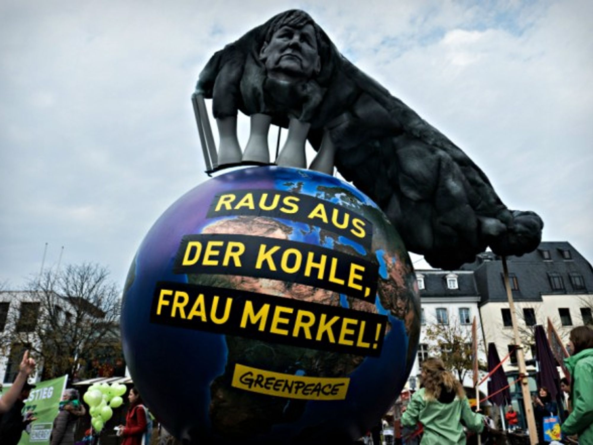 'Out with coal, Frau Merkel'