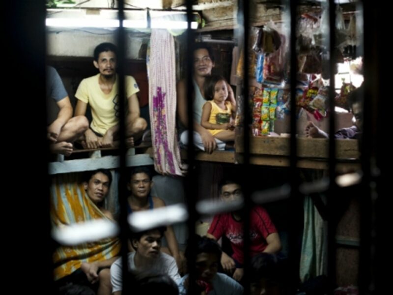 Overcrowded cell.