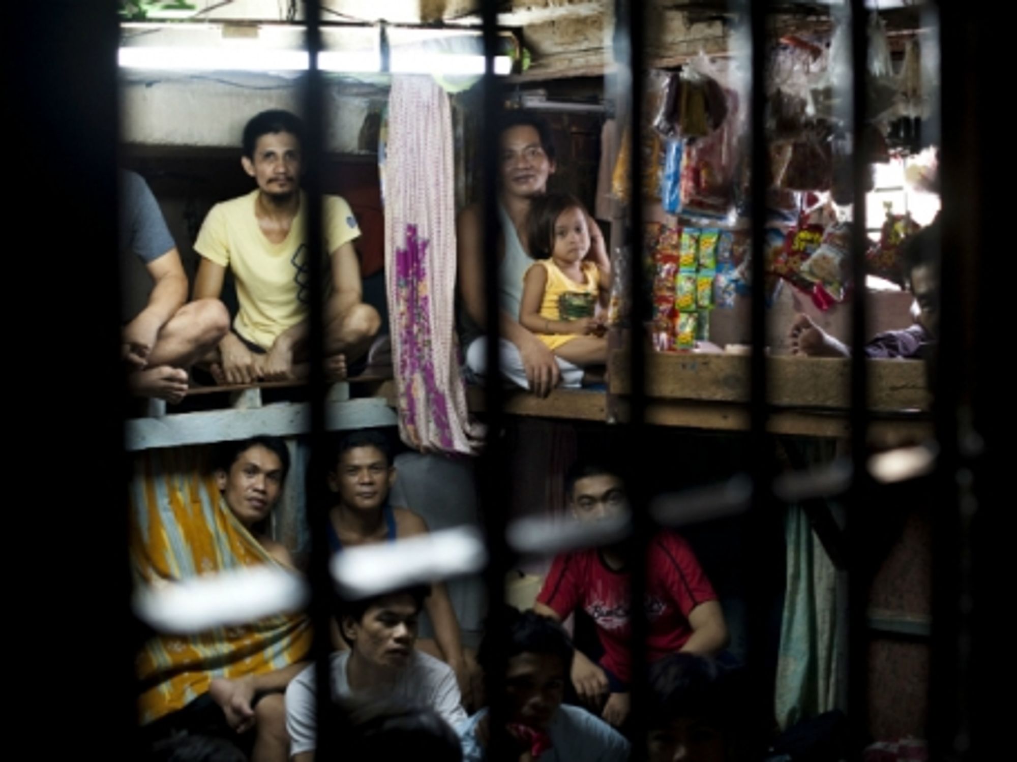 Overcrowded cell.