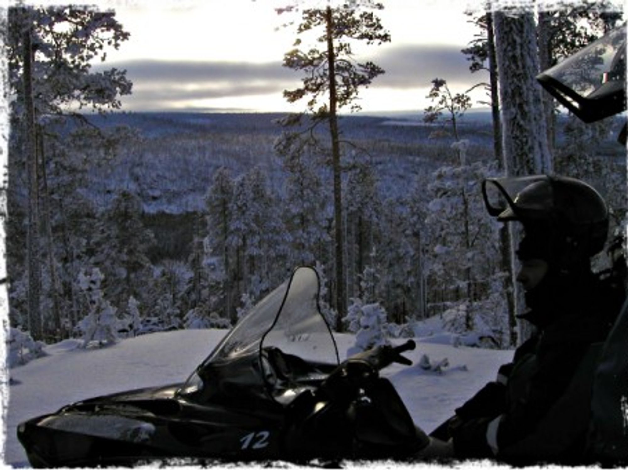 Overlooking the Russian border from Finland