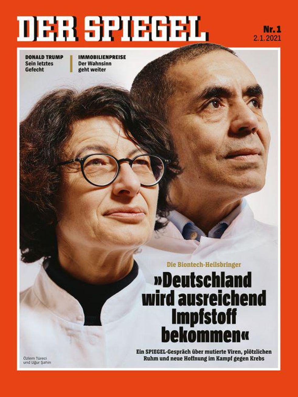 Özlem Türeci and  Uğur Şahin, BioNTech vaccine heroes 