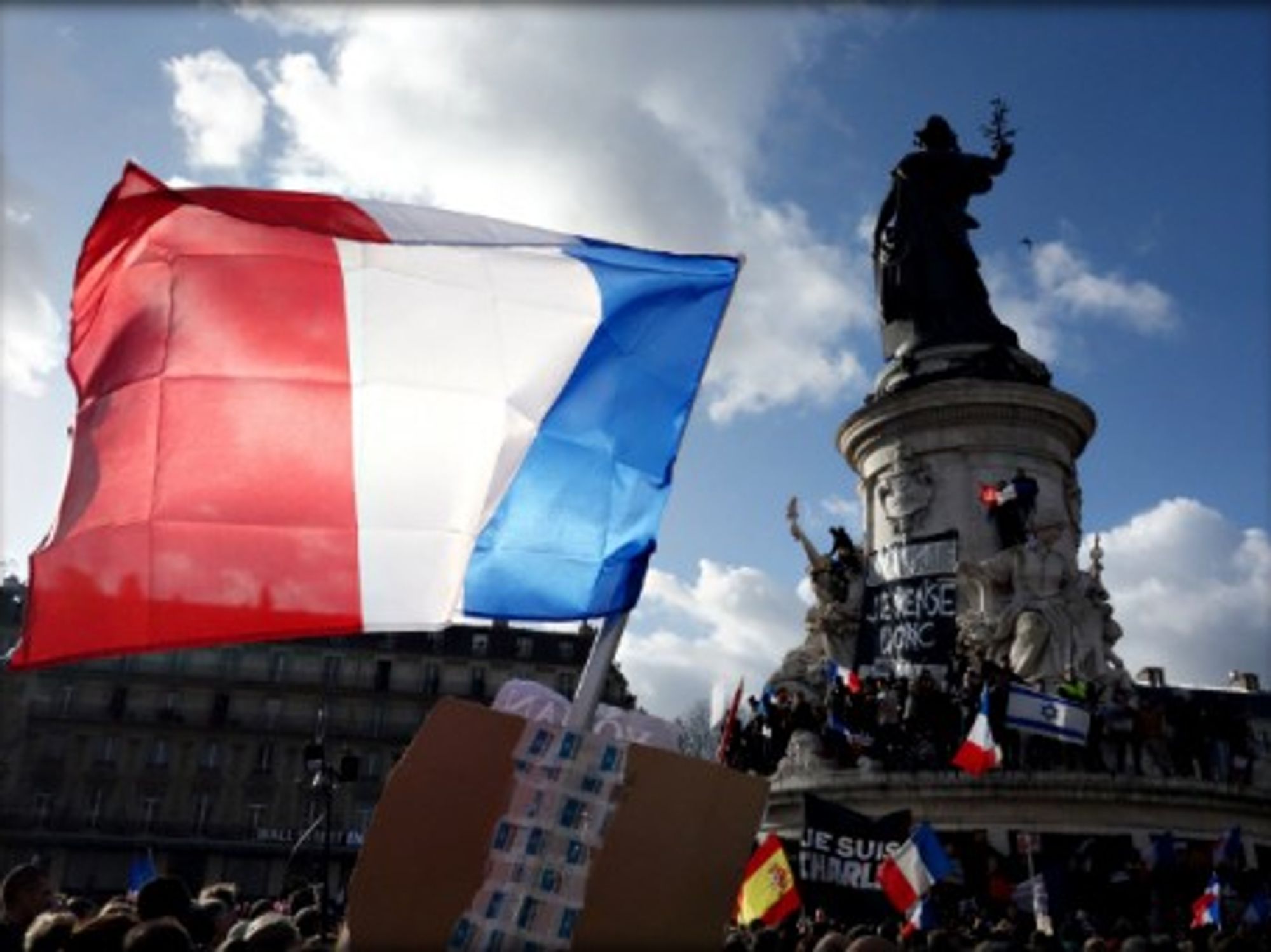 Paris' Place de la RÃ©publique on Jan. 11