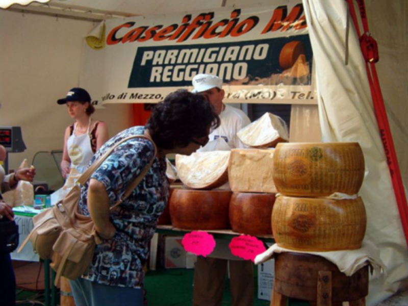 Parmigiano-Reggiano festival in Modena, Italy