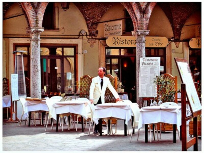 Pasta with pumpkin is on every menu in Mantua (alessandraelle)