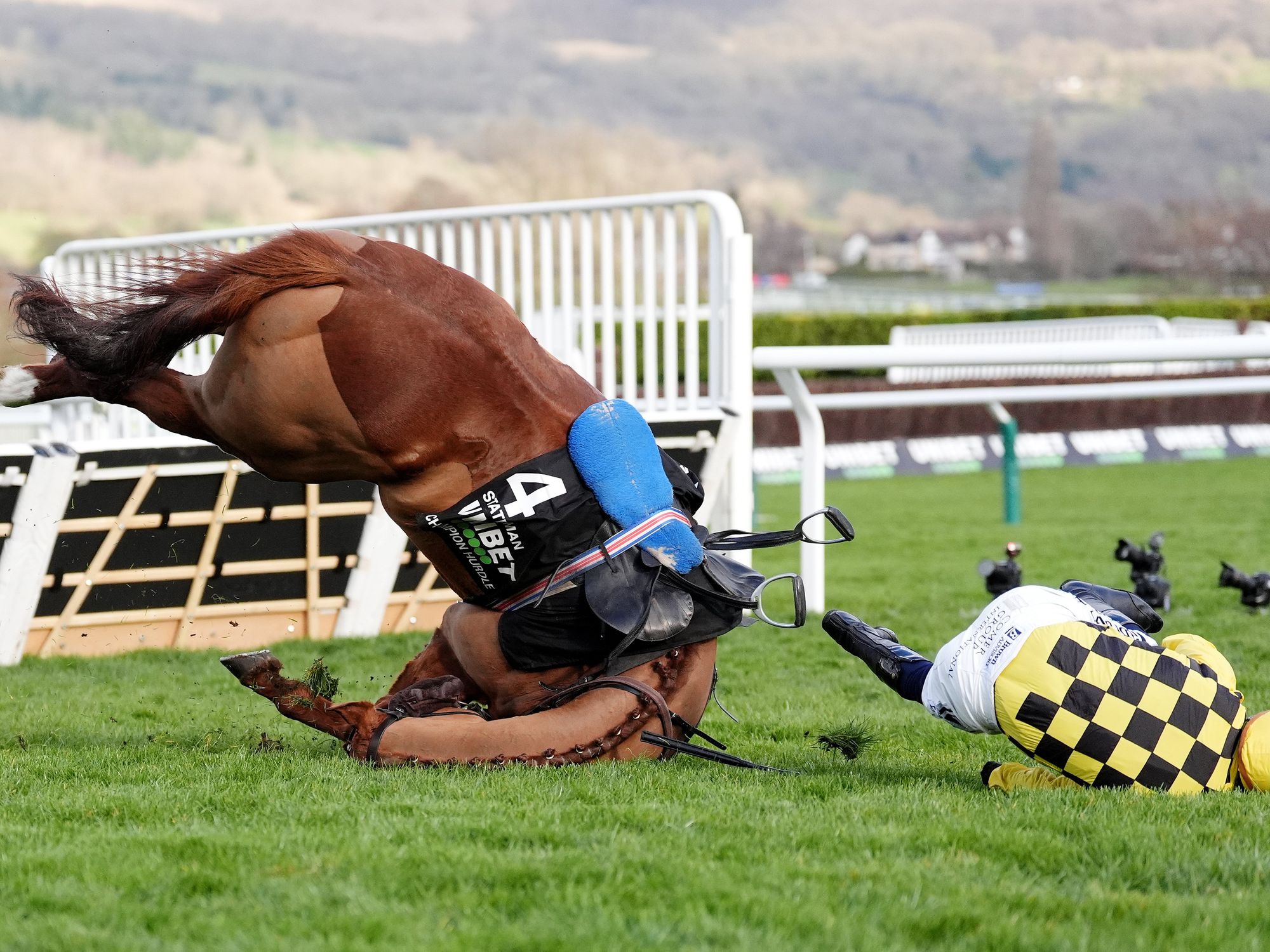 Photos Of The Week: North Sea Collision, Zelensky And MBS, Horse Racing Tumble