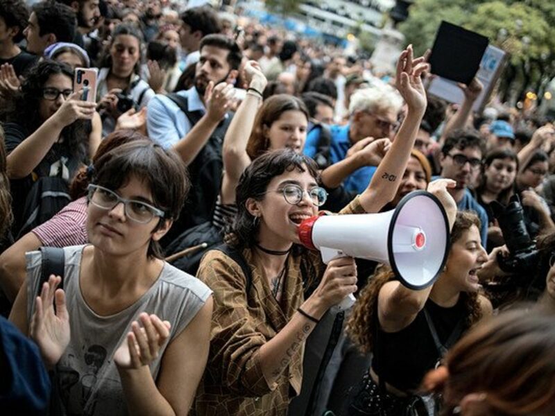 people at a protest