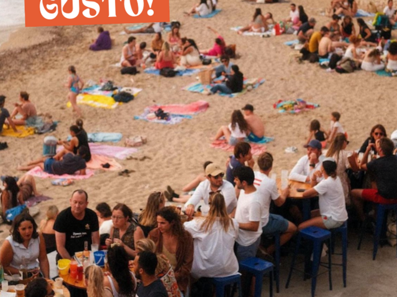 People sitting on the beach