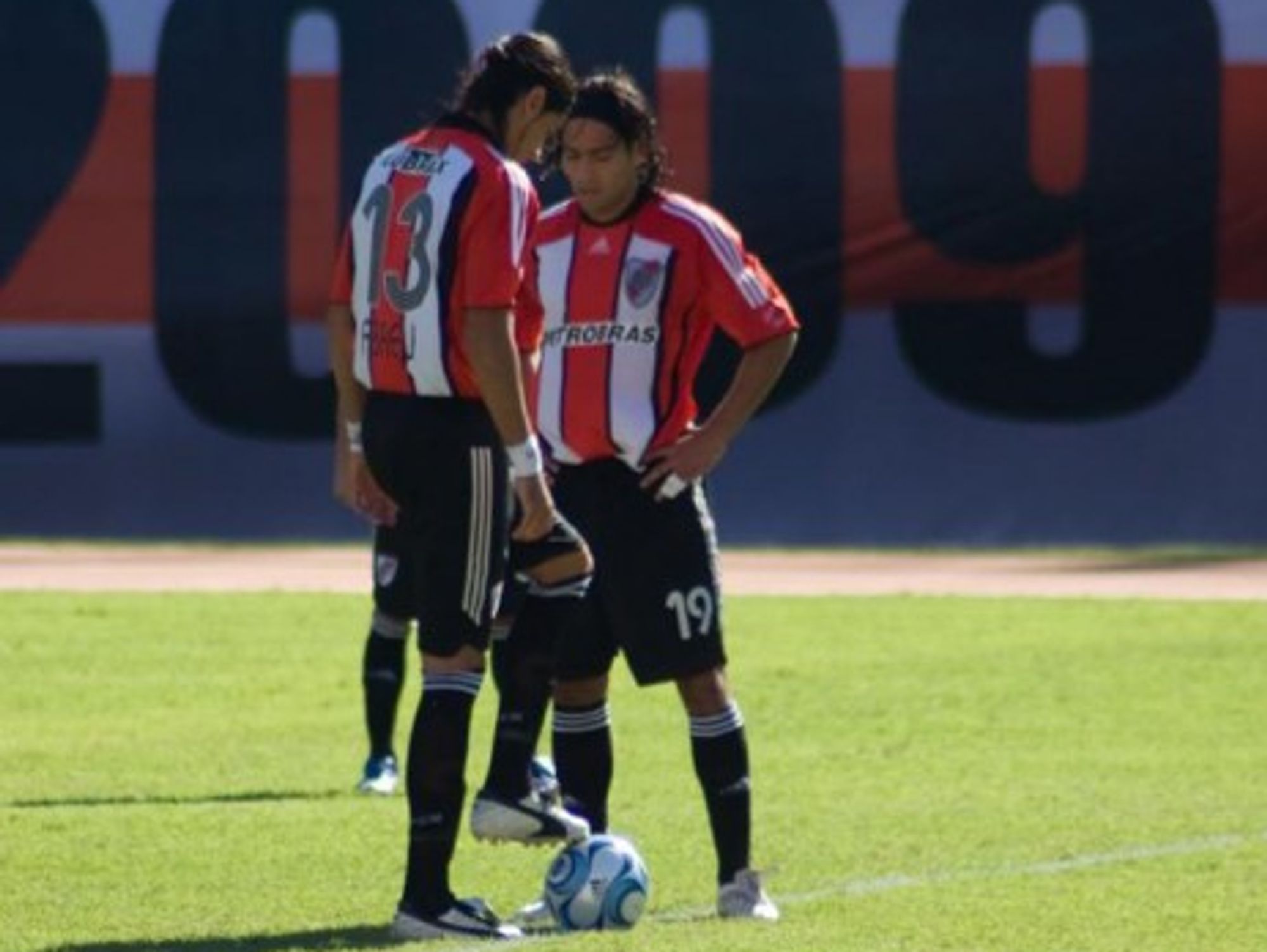 Petrobras is one of two Brazilian companies sponsoring Argentina's River Plate (above) soccer team