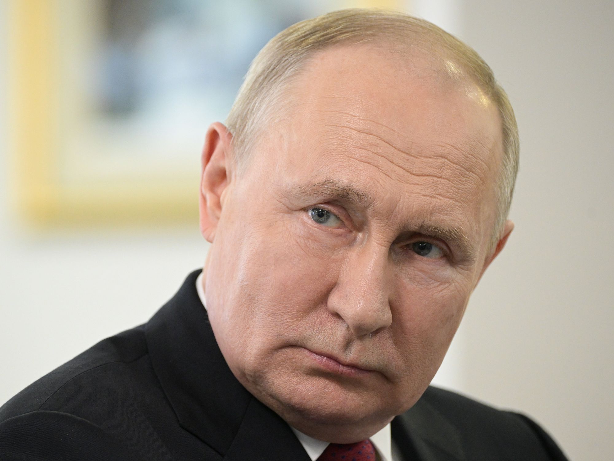 photo closeup of Vladimir Putin
