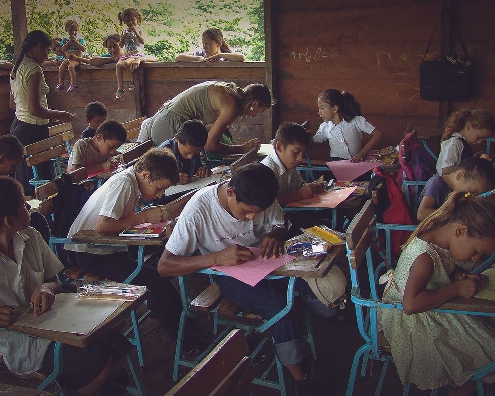 photo of a classroom in Mexico