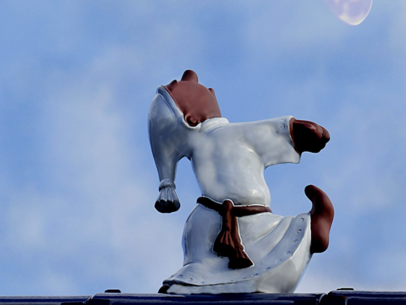 Photo of a figurine sleepwalking