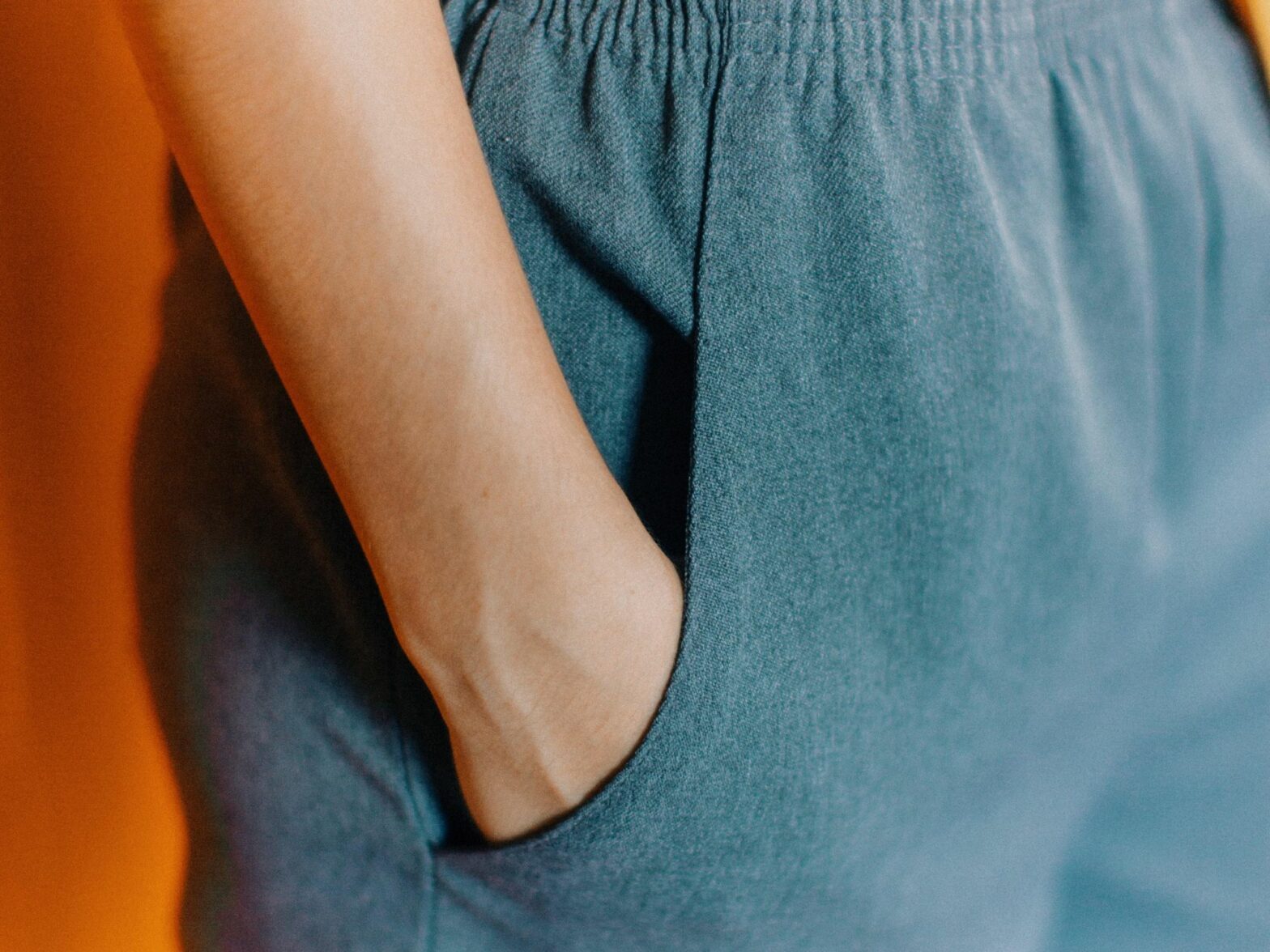 Photo of a hand in a pocket