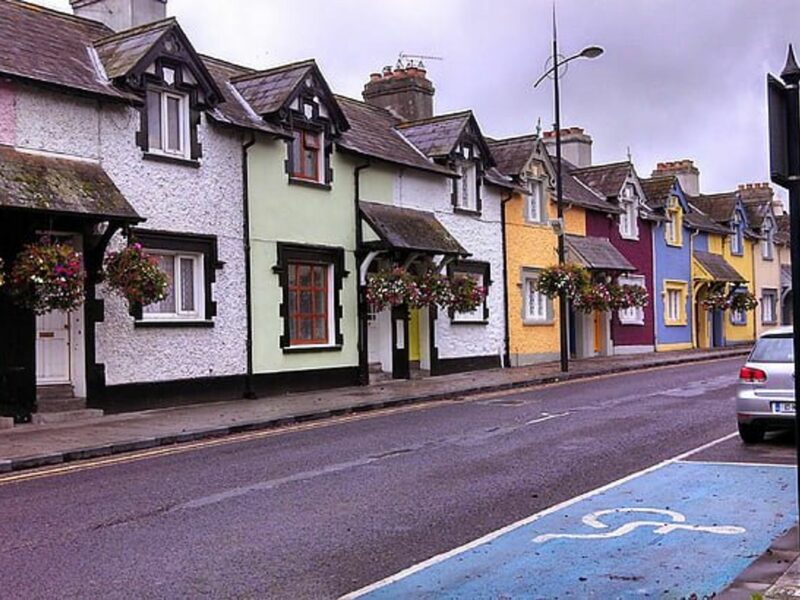 Photo of a line of house in Ireland