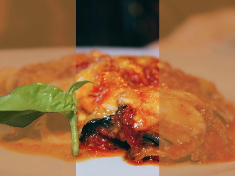 Photo of a Neapolitan eggplant parmesan