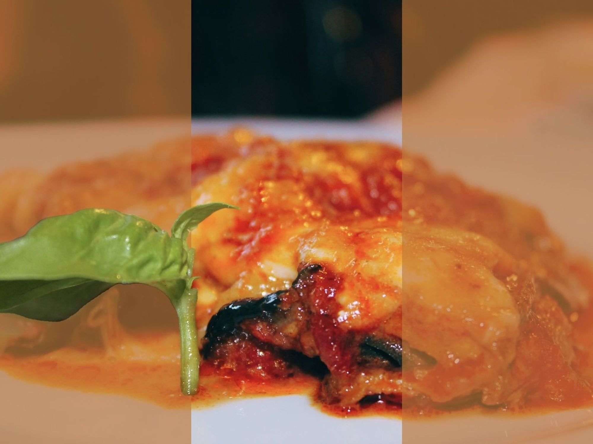 Photo of a Neapolitan eggplant parmesan